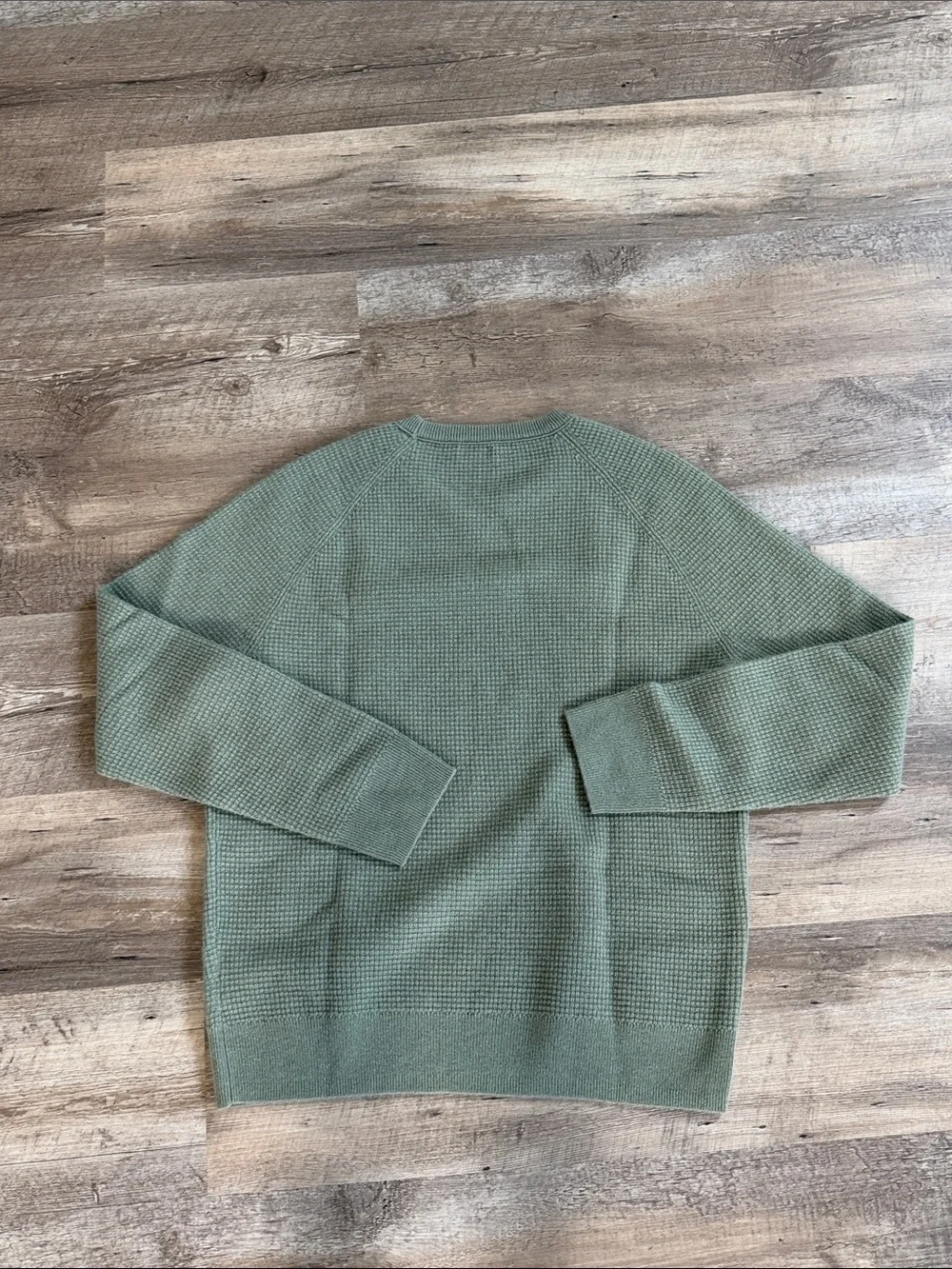 J Crew Men's Cashmere Waffle-Knit Crewneck